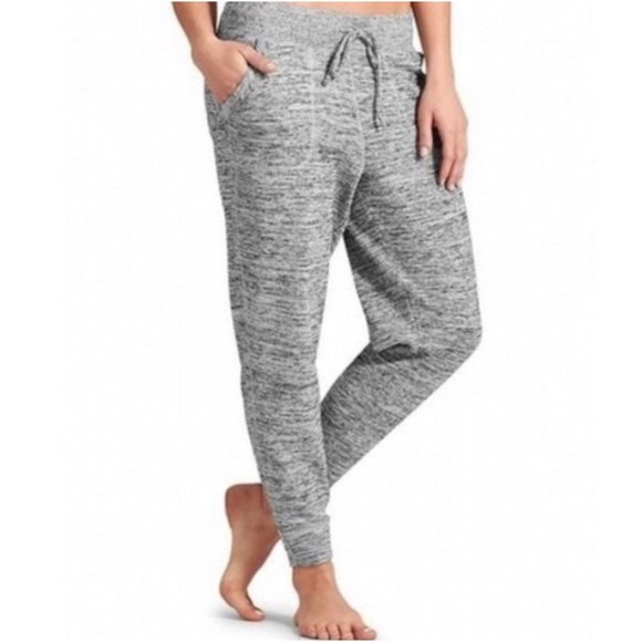 Athleta Pants - Athleta Jogger Ankle Sweatpants Heathered Gray Medium Size